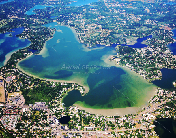 Cass Lake in Oakland County, Michigan
